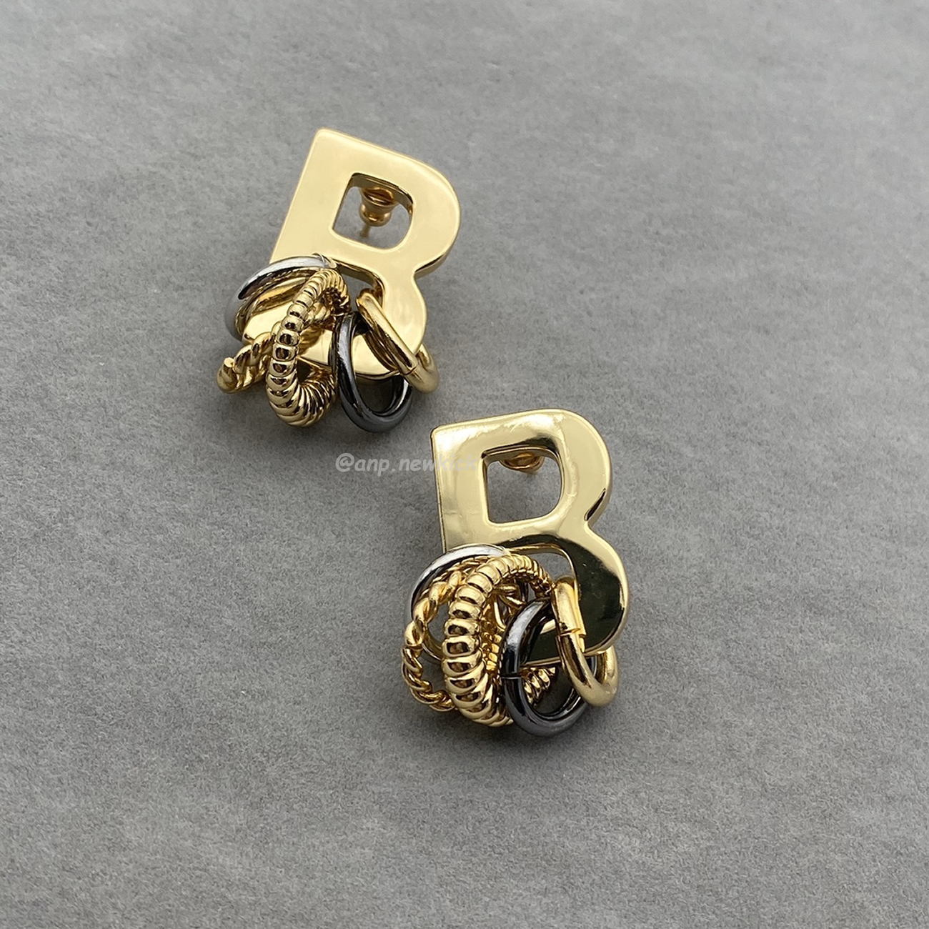 Balenciaga Multiring Single B Earring (3) - www.newkick.vip